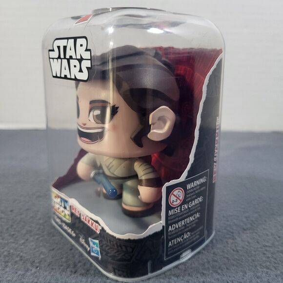 Disney Hasbro Star Wars Mighty Muggs Rey (Jakku) Figure 3 Face Settings NEW - Picture 4 of 8